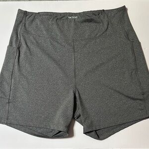 Tek Gear Women's Gray Athletic Bike/Running Shorts, XXL, NWOT